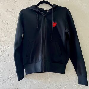 Comme des Garcons Black Zip-Up Hoodie